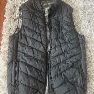 Unisex Black Quilted Heated Vest Size Small